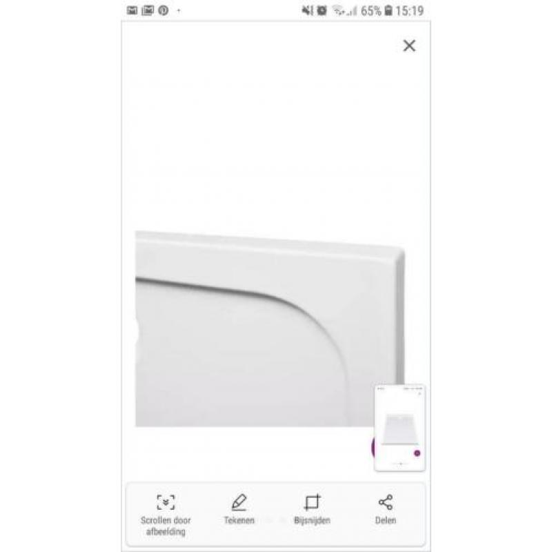 vidaXL Douchebak rechthoekig 70x100 cm nieuw