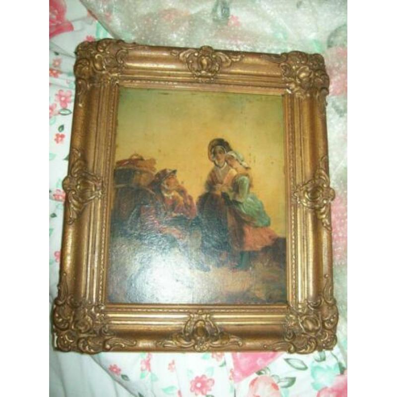 Oud paneel Olieverf 18de eeuw 30x25 cm Pieneman ?
