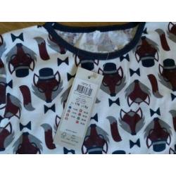 NIEUW Name it pyama maat 116 met vosjes en blauwe broek