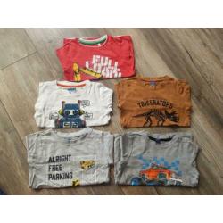 Pakket longsleeves met verandershirts 116