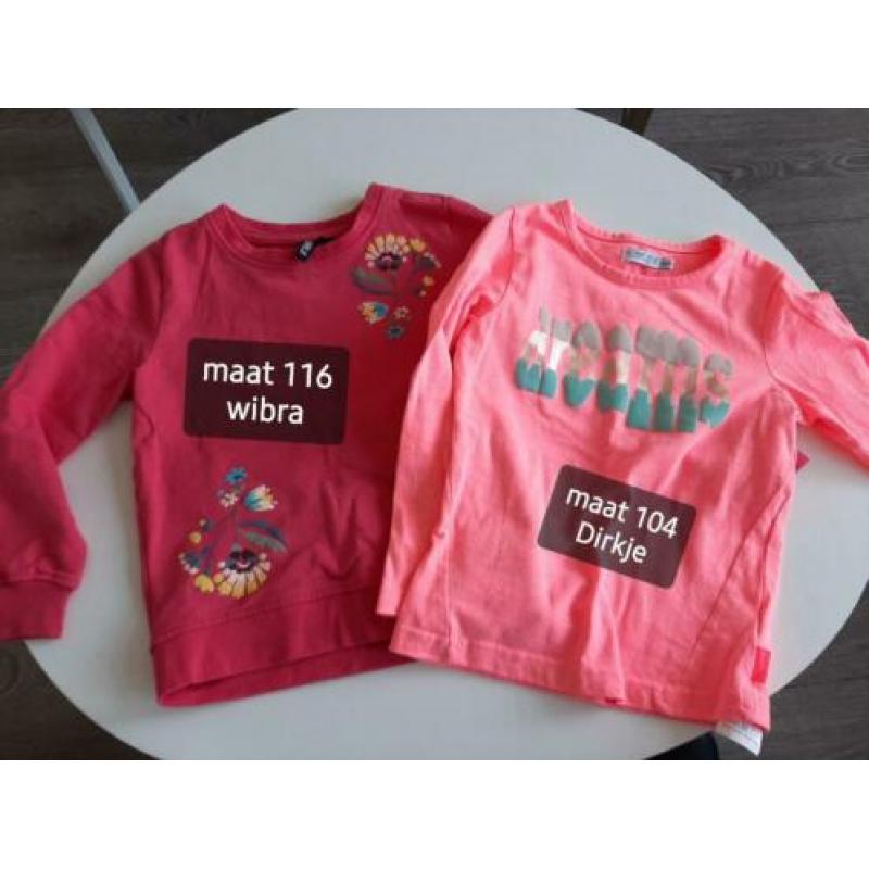 Meisjes kleding maat 104, 110, 116