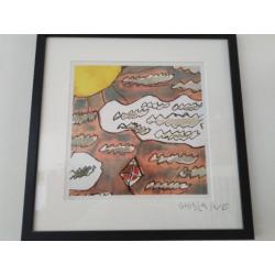 2x Outsider art Kunst Amerpoort Hallo Wolk Baspartout