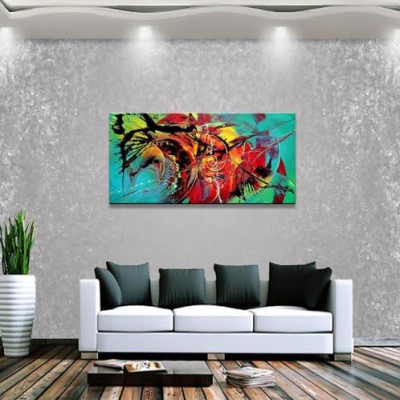 " Turbulence " Acrylschilderij 120 cm x 40 cm