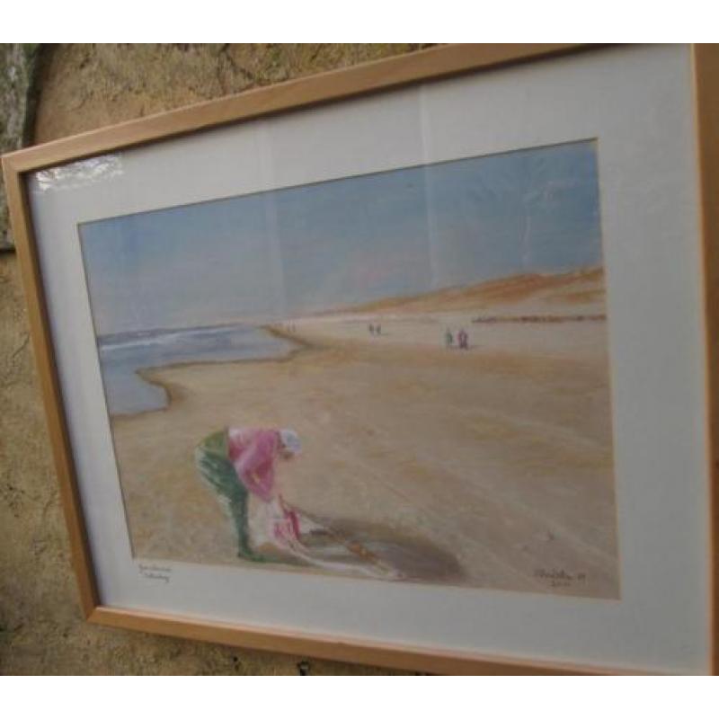 Prachtige Pastel Garnalenvisser Callantsoog Christa Hoek