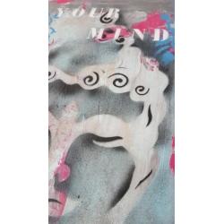 Boeddha schilderij abstract 60x80x4cm popart 60x80x4cm acryl