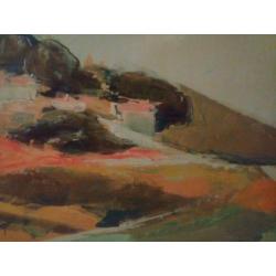 Impressionistisch schilderij olieverf op doek Vaucluse