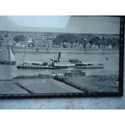 1931schepen op de Lek bij Lekkerkerk gigantische Fotolitho
