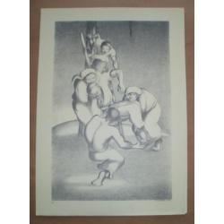 Alvaro Cunhal (desenhos da prisao) 1e druk red. avante 1975