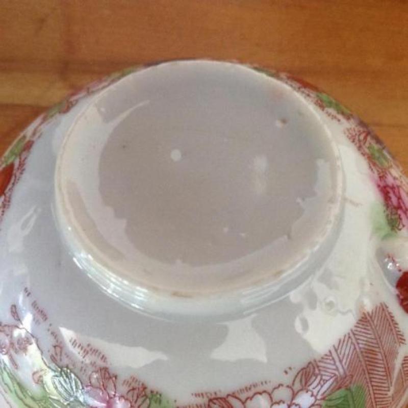 gaaf antiek Chinees theeservies met 12 kop en schotels