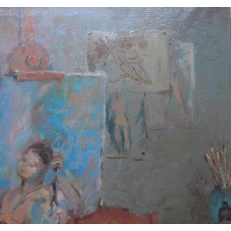 =model in het atelier ====Harry Maas 1906-1982===uit 1964==