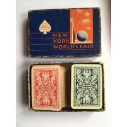 Zilveren lepel en kaartspel New York World's Fair 1939