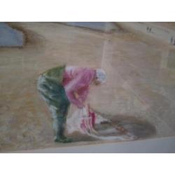 Prachtige Pastel Garnalenvisser Callantsoog Christa Hoek