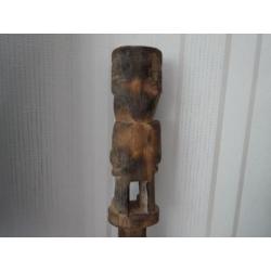 Vintage houten Inca Tumi.