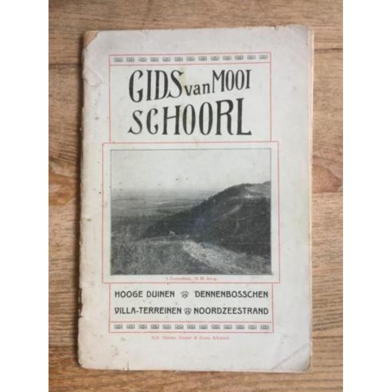 Gids van mooi Schoorl ca 1910 met kaart en vele fotos