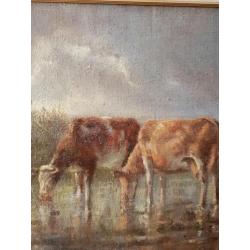 Fedor van Kregten Polderlandschap met koeien