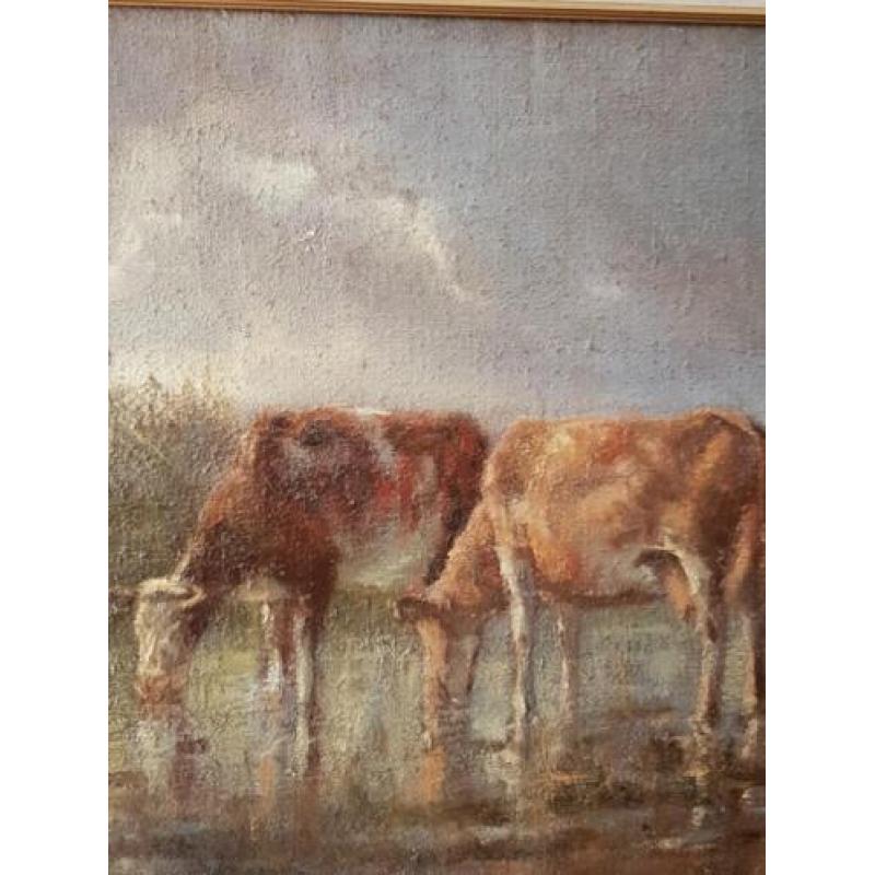 Fedor van Kregten Polderlandschap met koeien