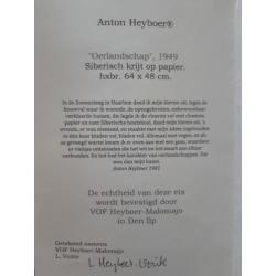 Originele houtskool tekening van Anton Heyboer/Heijboer
