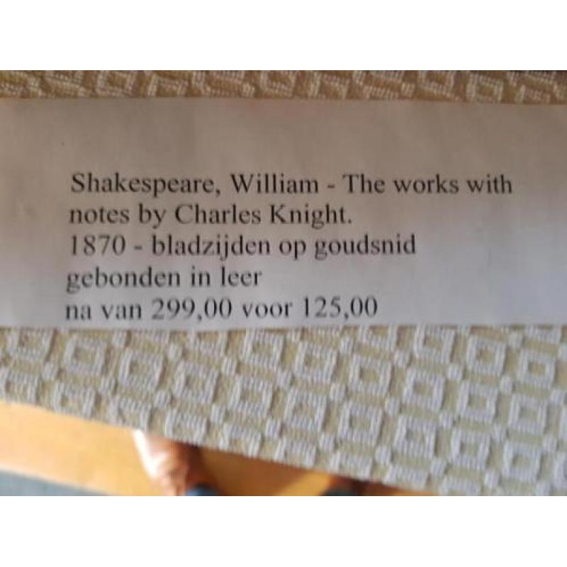 Shakespeare - the works - 1870 luxe