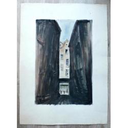 Jacques Mels - Aquarel: Amsterdam