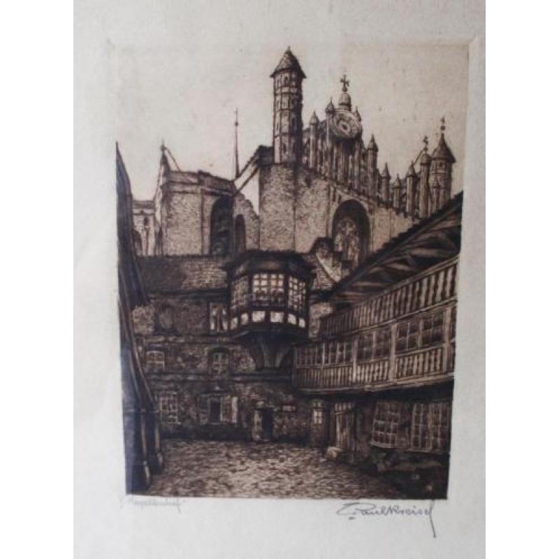 Tekening gemaakt door Paul Preisel van Kapellenhof