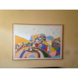 Pim van Halem abstract modern kunst schilderij cobra art