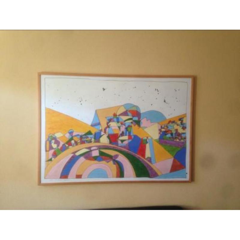 Pim van Halem abstract modern kunst schilderij cobra art
