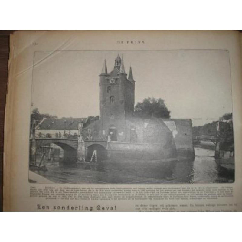1925, Geïllustreerd weekblad De Prins, met o.a. stormramp