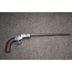 Antiek pistool 9mm Flobert tuin salon schijfpistool