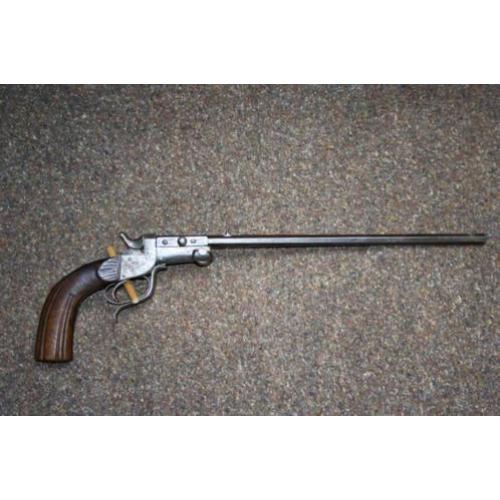 Antiek pistool 9mm Flobert tuin salon schijfpistool