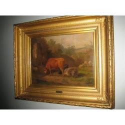 landschap met vee door James de Rijk ( Hilversum 1806-1882 )