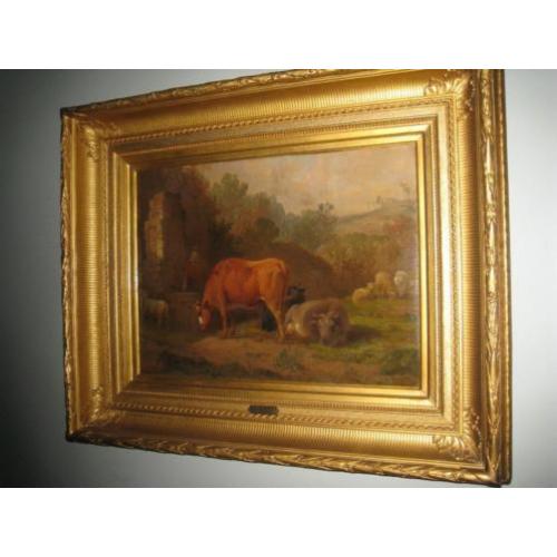 landschap met vee door James de Rijk ( Hilversum 1806-1882 )