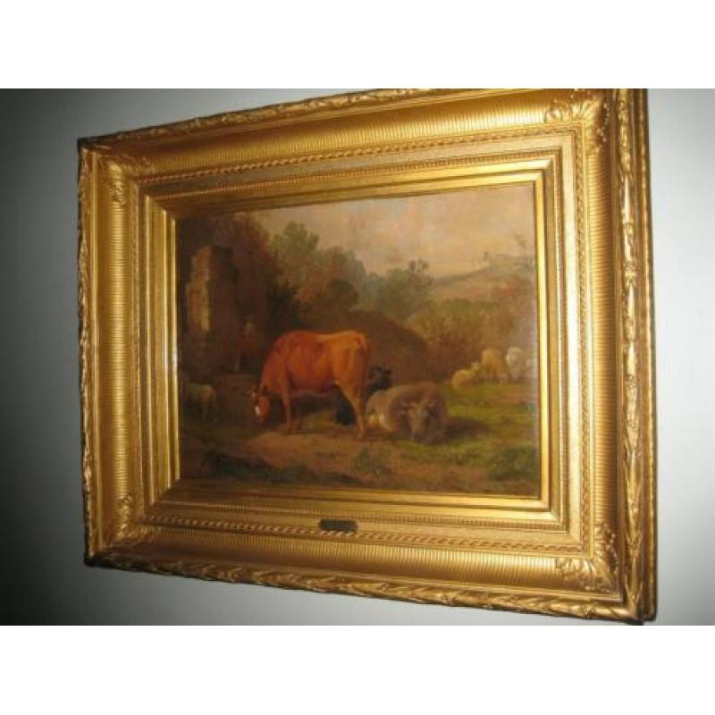 landschap met vee door James de Rijk ( Hilversum 1806-1882 )