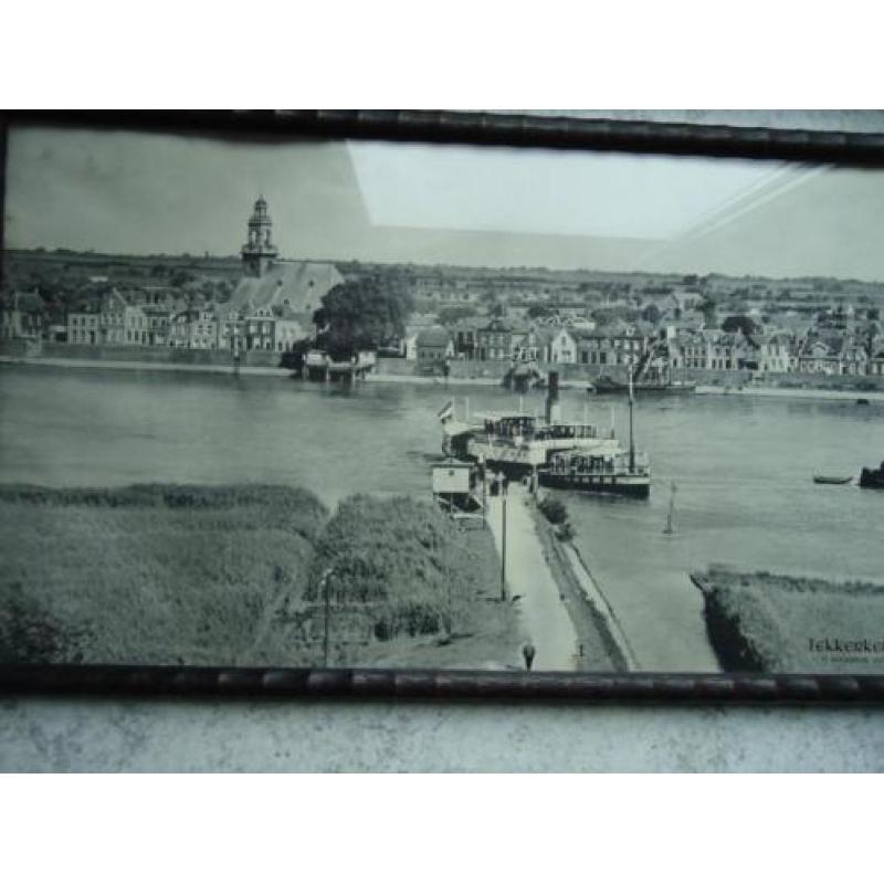 1931schepen op de Lek bij Lekkerkerk gigantische Fotolitho