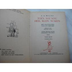 Oud boekje ( Toen wij nog heel klein waren ) A.A. Milne )