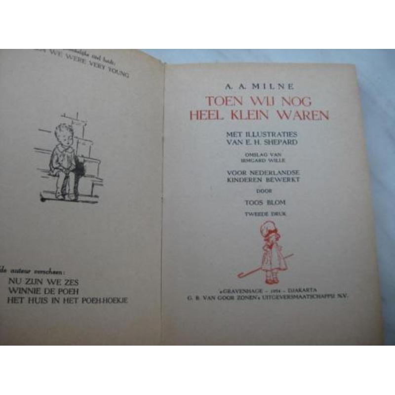 Oud boekje ( Toen wij nog heel klein waren ) A.A. Milne )