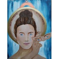 Schilderij eigen werk kunst portret