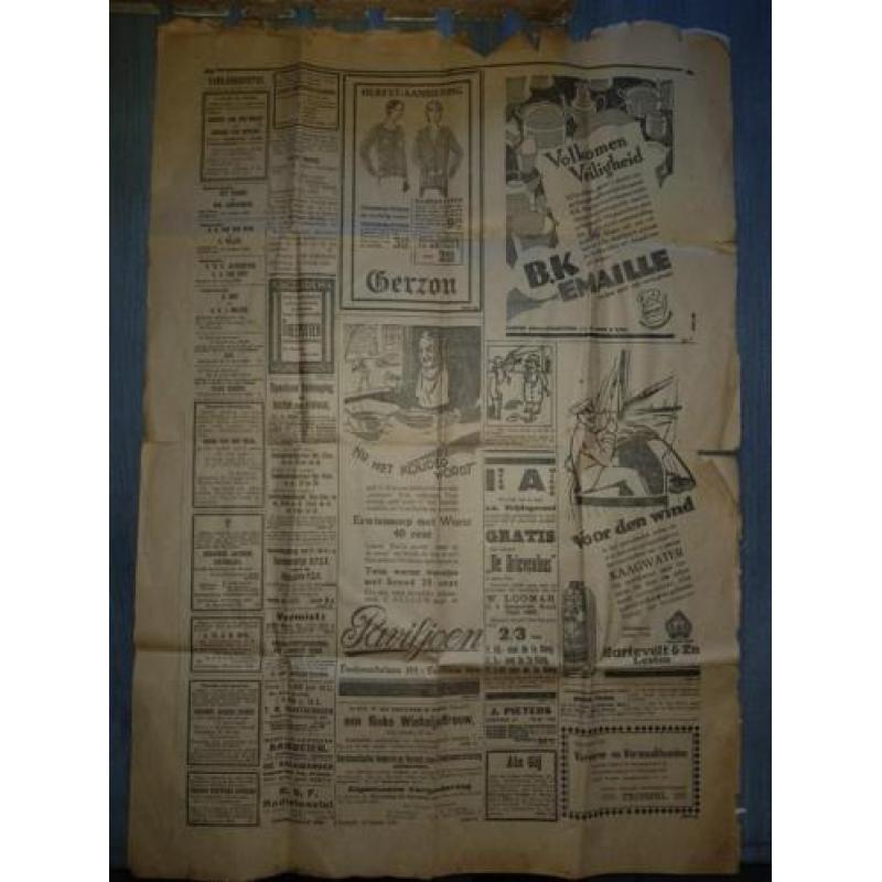 Kranteknipsel uit 1929
