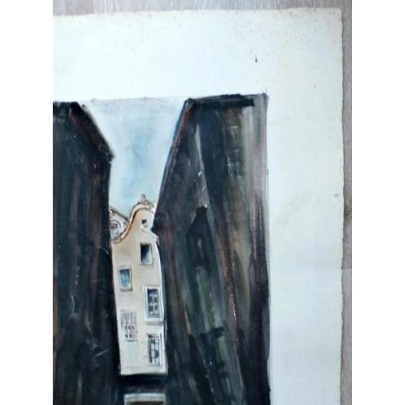 Jacques Mels - Aquarel: Amsterdam