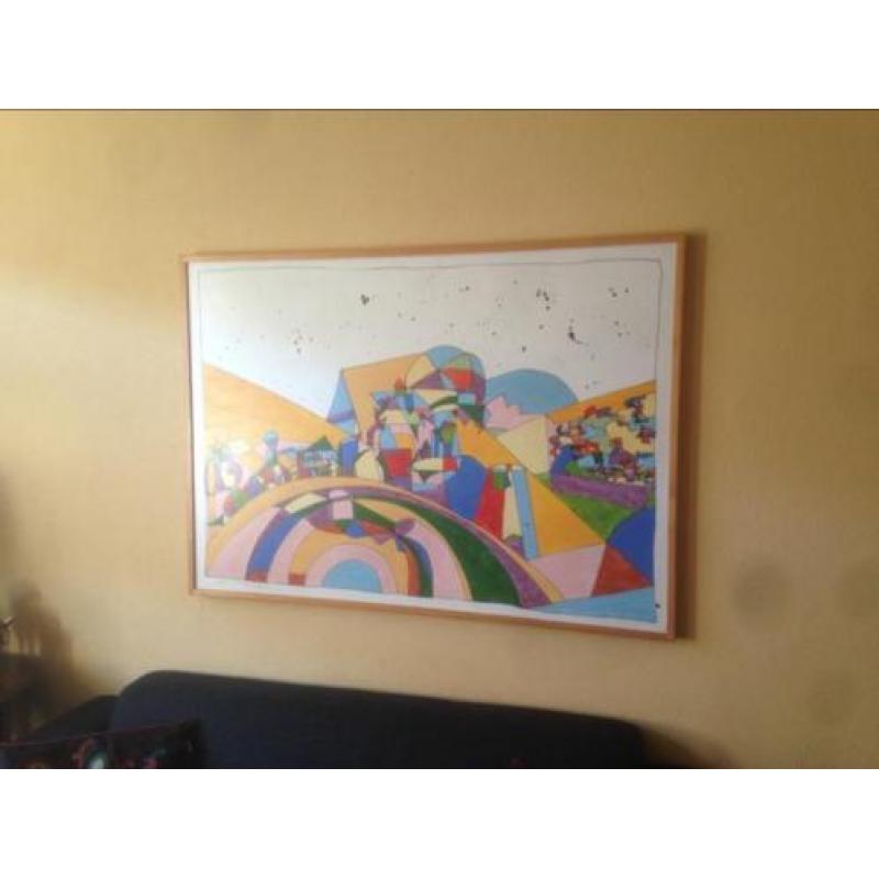 Pim van Halem abstract modern kunst schilderij cobra art