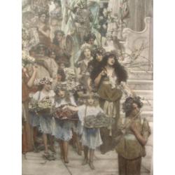 Alma-Tadema: antieke fotodruk SPRING. Photogr. Gesellschaft