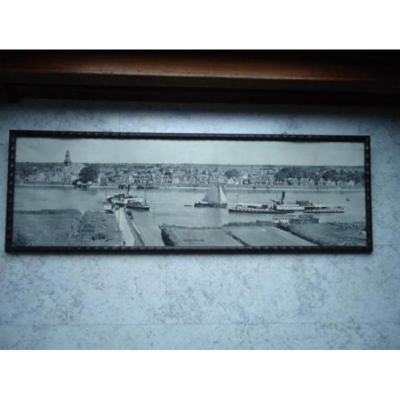 1931schepen op de Lek bij Lekkerkerk gigantische Fotolitho
