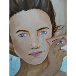 Schilderij eigen werk kunst portret