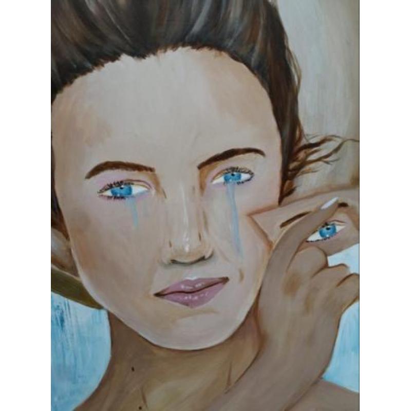 Schilderij eigen werk kunst portret