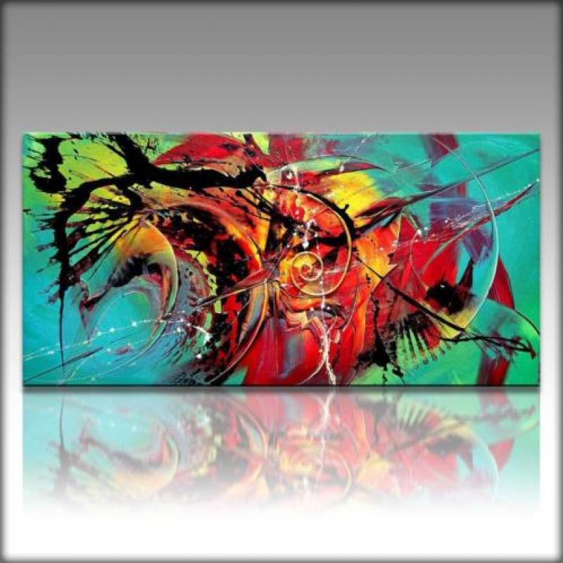 " Turbulence " Acrylschilderij 120 cm x 40 cm