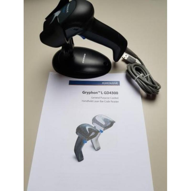 Datalogic Gryphon GD4330 BK Barcode scanner incl. standaard