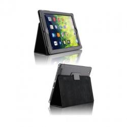 Apple iPad Air 1 lederen leren leer hoes hoesje case - Zwart