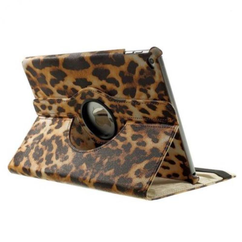 iPad Air 2 hoes roteerbaar bruine luipaard print