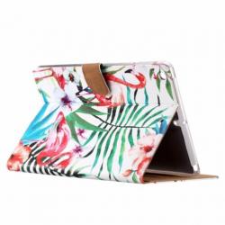 Ntech iPad Air Tropische Flamingo Design Booktype Kunstleer