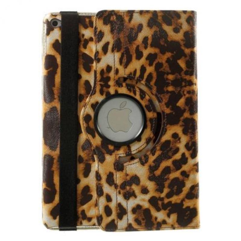 iPad Air 2 hoes roteerbaar bruine luipaard print