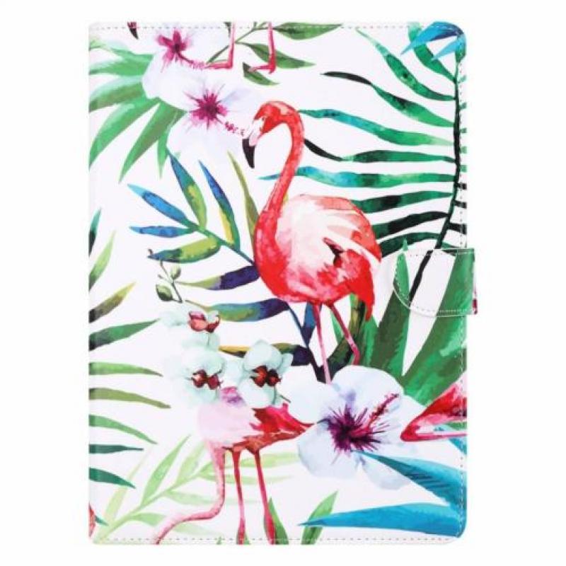 Ntech iPad Air Tropische Flamingo Design Booktype Kunstleer